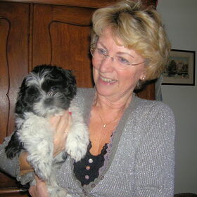 Hier is Shihla 2 maanden oud Kerst 2009