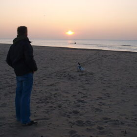 Sunset.