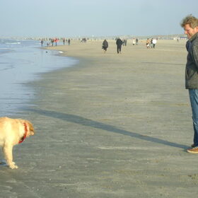gezellig naar ,t strand geweest