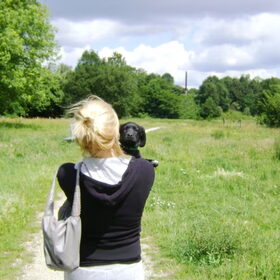 Kimba en ik voor het eerst in het park