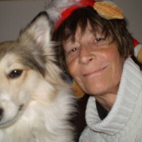 Fleur moest er ook aan geloven, op de foto, met het rare oppas…