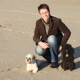 Met meiske en mijn vriendinneke Woopy aan de zee!