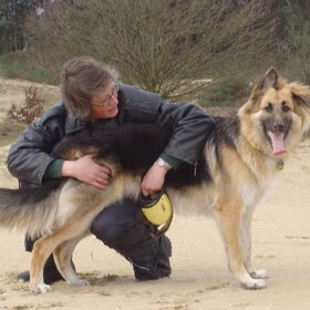 Samen met vrouwtje op de zandverstuiving..