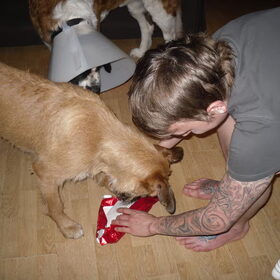 cadeautjes! eerste was een jumbone!