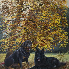 schilderij van mijn twee ventjes