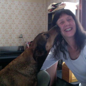 I love my dog as much as she loves me (or more :-) ) juli 2012