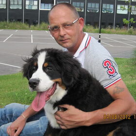 Diesel met zijn baasje