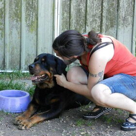 Samen met King. Echt zo'n lieve schat !!!
