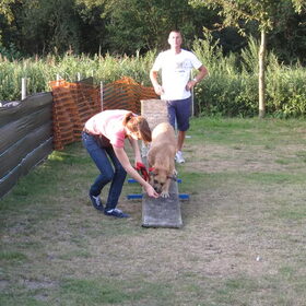 Fennah en ik op de agility :)