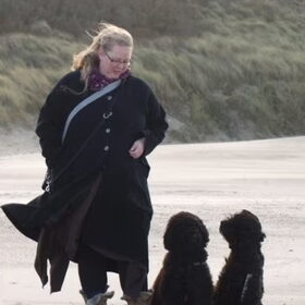 winterwandeling 2011 met fokker Gadget(6 maanden)