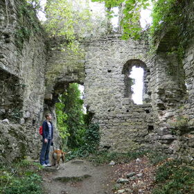 Bij de Ruine van Aywaille
