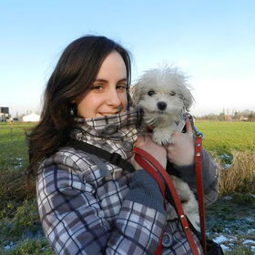Samen met Snow de Maltezer pup