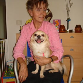 Lekker op mijn moeders schoot