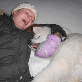 ik en mikai in de sneeuw ! 15/1/13