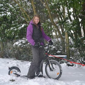 Steppen in de sneeuw!!