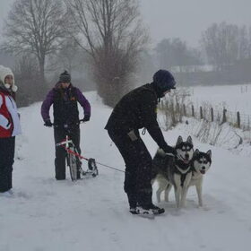 Steppen in de sneeuw!