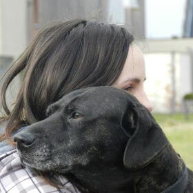 Met asielhondje Gina