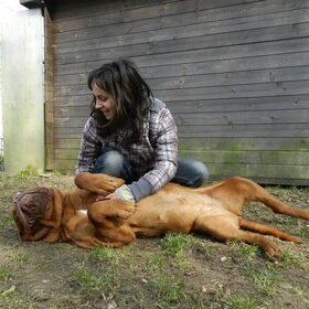 Samen met asielhondje Ifka