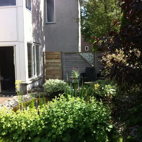Laatste deel van de tuin is nu dicht in afwachting van de newfy…