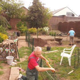 De weg naar de nieuwe puppytuin :-)