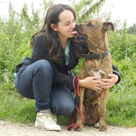Met asielhondje Zinja
