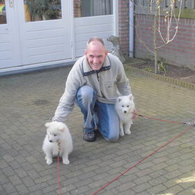 samen met baasje:-)