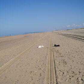 Op het strand uitwaaien...