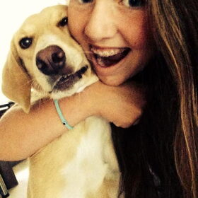 Hondenfoto van Vera met Abby & Cantor !