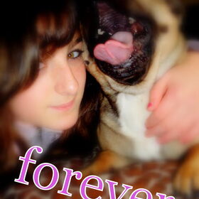 Hondenfoto van Roxanne en het bulletje Cupid :D