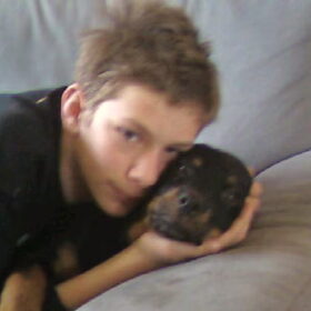 Mijn zoon samen met arco