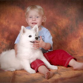 onze dochter Carlijn met haar hondje Bi-Bi www.hetsneeuwvlokje.be