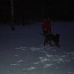 Spelen in de sneeuw