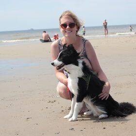 Samen op het strand