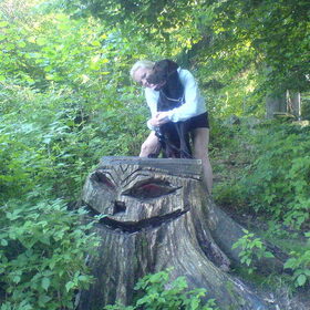 In het bos