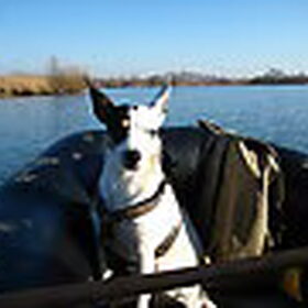 lekker met het baasje op t water