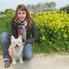 Aïcha en ik tijdens mooie wandeling