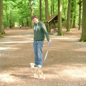 eerste echte wandeling in park 'den Brandt'