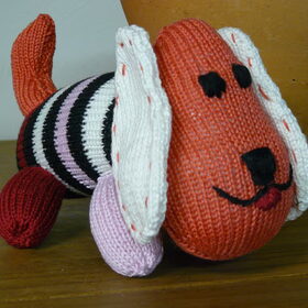 knuffel hondje , zelf gemaakt