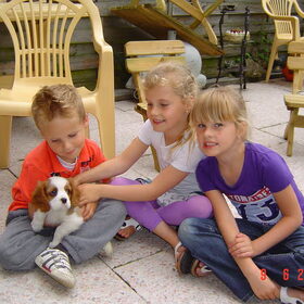 En de klein kinderen hebben samen met opa en oma mijn opgehaald.
