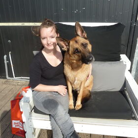 Samen uitrusten van het zwemmen en lopen